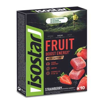 Isostar 10x10gr High Energy Fruit Boost / Energia gyümölcszselé Eper