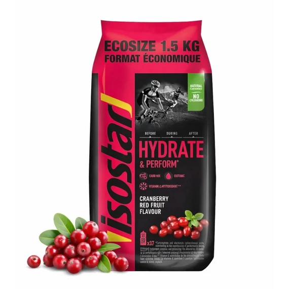 Isostar izotóniás italpor 1500g vörösáfonya
